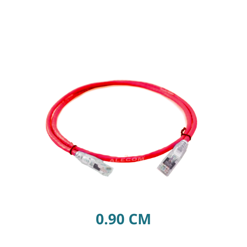 [1859241-3] PATCH CORD CAT5E 0.90CMS ROJO AMP/COMMSCOPE