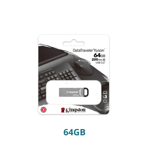 [DTKN/64GB] MEMORIA USB DATA TRAVELER USB 3.2 64GB KINGSTON