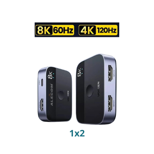 [90385] SWITCH HDMI 2.1 ULTRA HD 8K @60HZ SPLITTER 2 EN 1 CM561 UGREEN