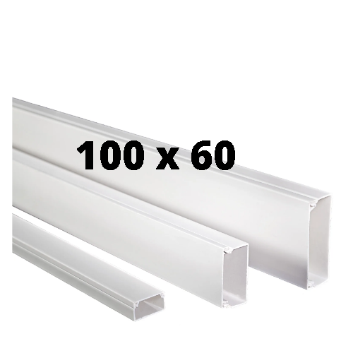 [100X60-S] CANALETA ADHESIVA BLANCO 100X60 1301019960 UND. SATRA