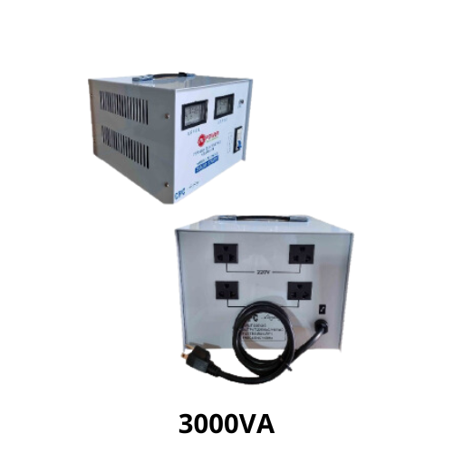 [CPC-3000VA] ESTABILIZADOR DE 3000VA SOLIDO 2 SALIDAS 220V 110V AVPOWER