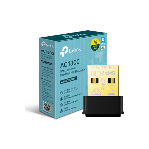 [ARCHER T3U NANO] ADAPTADOR USB MU-MIMO WIRELESS NANO AC1300 TP-LINK  