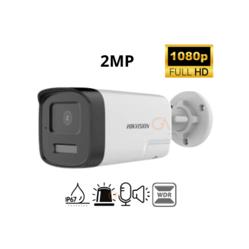 [DS-2CE17D0T-LTS] CAMARA TUBO 2MP SMART HYBRID LIGHT IR 40M 2.8MM C/AUDIO 2 VIAS HIKVISION