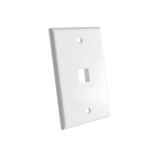 [JE3001WH] PLACA DE PARED P/RJ45 BLANCO FACEPLATE 1PUERTO DIXON 