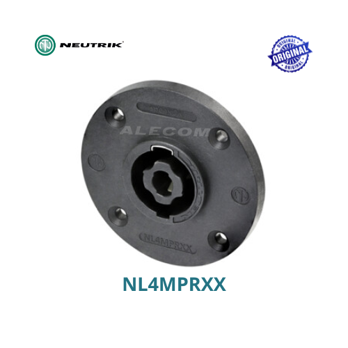 [NL4MPRXX] CONECTOR SPEAKON REDONDO CHASIS MACHO 4 POLOS ORIGINAL NEUTRIK