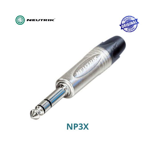 [NP3X] PLUG STEREO 1/4 RECTO ORIGINAL NEUTRIK