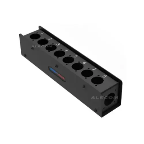 [R2340-08] CAJA C/AGUJEROS P/CONECTORES DE 8 VACIAS NUMERADA