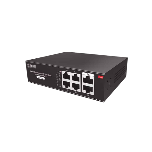 [SA-S1006P] SWITCH GIGABIT 6 PUERTOS 10/100/1000 MBPS CON 4 PUERTOS POE SATRA