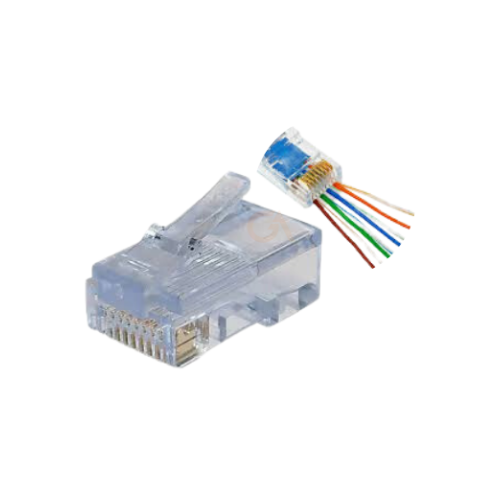 [0102040002] EZ CONECTOR PLUG RJ45 CAT6 C/SECUENCIA DE COLORES xUND. SATRA