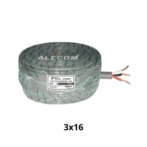 [VNLT-3X16-GR] CABLE VULCANIZADO TRIFASICO COOPER-GRIS 3X16 ROLLOx100MTS FULL MAX 