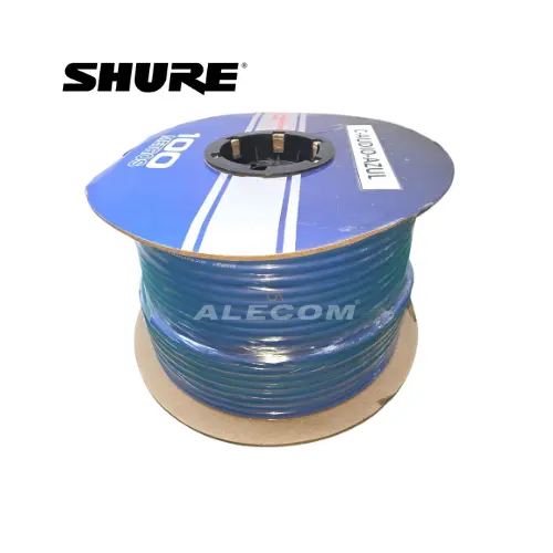 [C-AUDIO-AZUL] CABLE STEREO MICROFONO AZUL ROLLOX100MTS SHURE