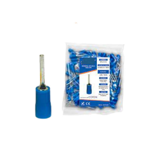 [PTV2-13] TERMINAL TIPO PIN AZUL 14-16 AWG P=13 TEPB0013 BLSx100UND.