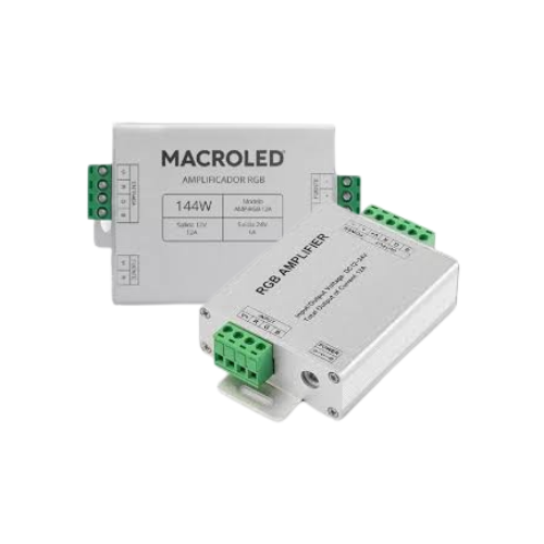[AMP-RGB-12A] AMPLIFICADOR RGB 12AMP 10MTS MACROLED