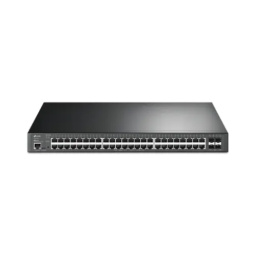 [SG3452XP] SWITCH ADMINISTRABLE JETSTREAM DE 48 PUERTOS GIGABIT Y 4 PUERTOS 10GE SFP+ L2+ CON 48 PUERTOS POE+, 500W L2 Y L2+ TP-LINK