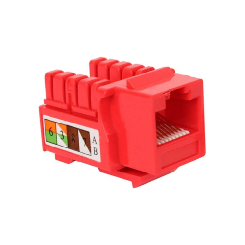 [K9130J-6-R] KEYSTONE JACK CAT. 6 ROJO