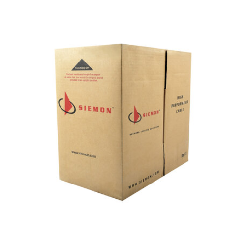 [9C6M4-E2-RXA] CABLE UTP SÓLIDO 4P CAT6 24AWG CM GRIS CJAx305MTS SIEMON 