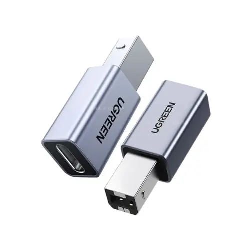 [20120] ADAPTADOR USB-C A USB 2.0 B PARA IMPRESORA ALUMINIO UGREEN