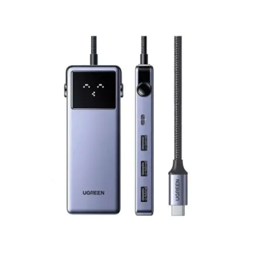 [45155] ROBOGAN 7 EN 1 USB-C HDMI 4K A 60 HZ, USB LAN DE 1 GBPS PD 100 W CM888 UGREEN